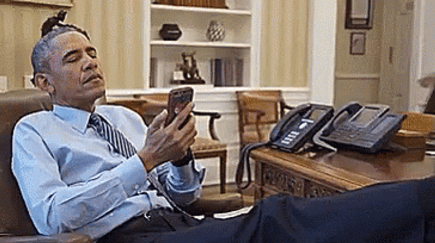 Obama On The Phone GIF