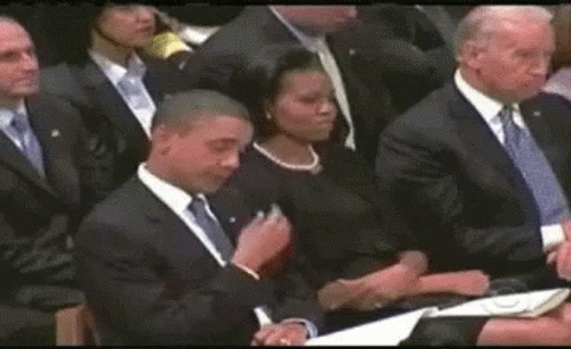 Obama Wiping His Tears GIF