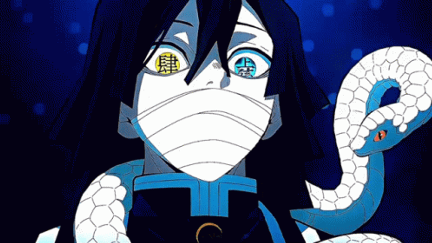 Obanai Iguro With A Creepy Eyes GIF
