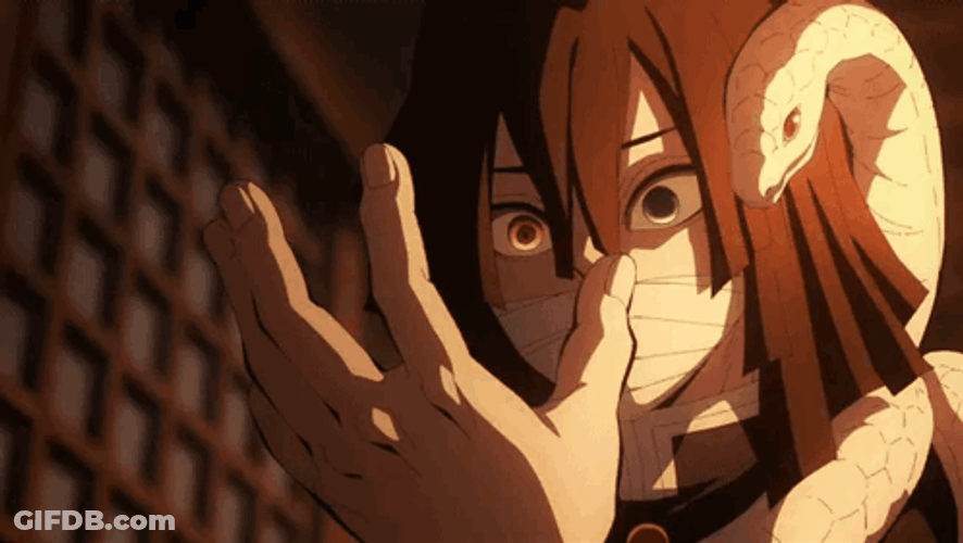 Obanai Tramblinig Hands GIF