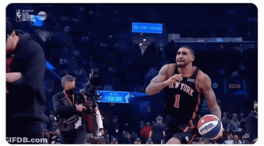 Obi Toppin Behind The Back Dunk GIF