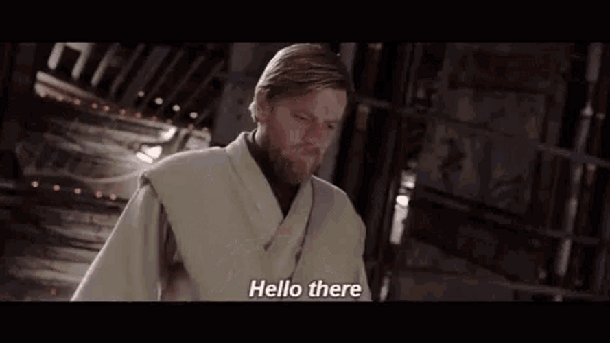 Obi Wan Jumping Down To Enemies GIF