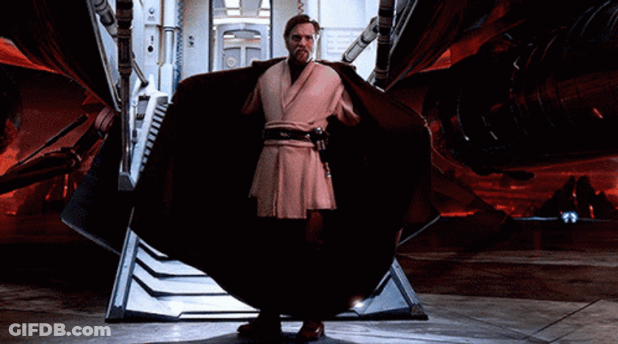 Obi Wan Kenobi Costume Reveal Hood GIF