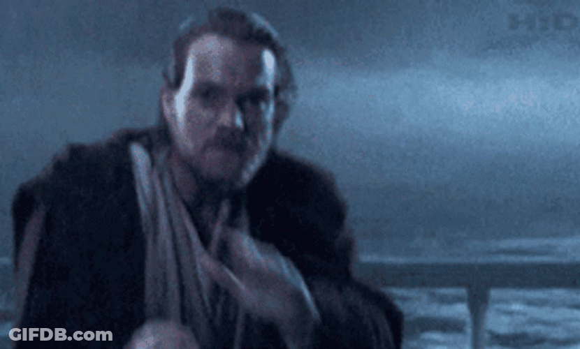 Obi Wan Kenobi Crazy Cat Refrigerator GIF
