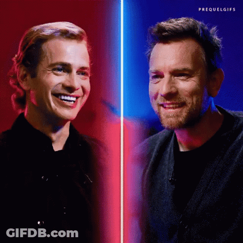 Obi Wan Kenobi Ewan Mcgregor Hayden Christensen GIF