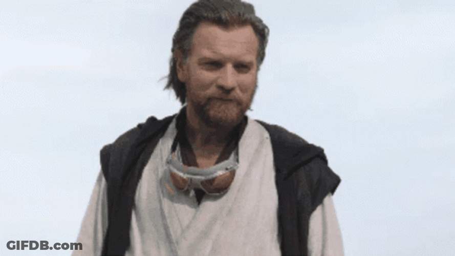Obi Wan Kenobi Ewan Mcgregor Stare GIF