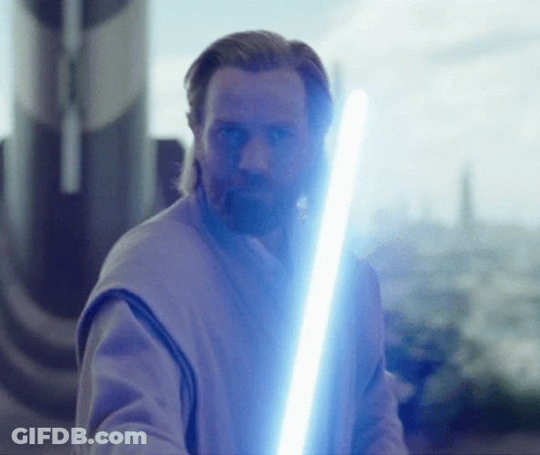 Obi Wan Kenobi Fight Lightsaber GIF