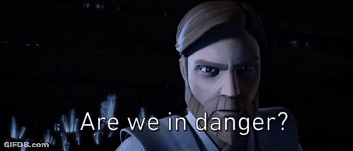 Obi-Wan Kenobi Im In Danger GIF