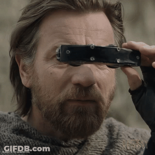 Obi Wan Kenobi Star Wars Binoculars GIF