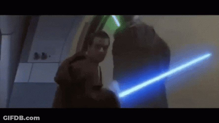 Obi Wan Kenobi Star Wars Fight GIF