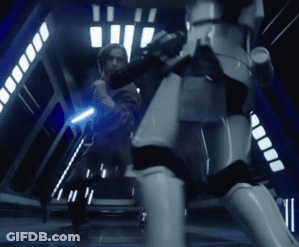 Obi Wan Kenobi Star Wars Lightsaber GIF
