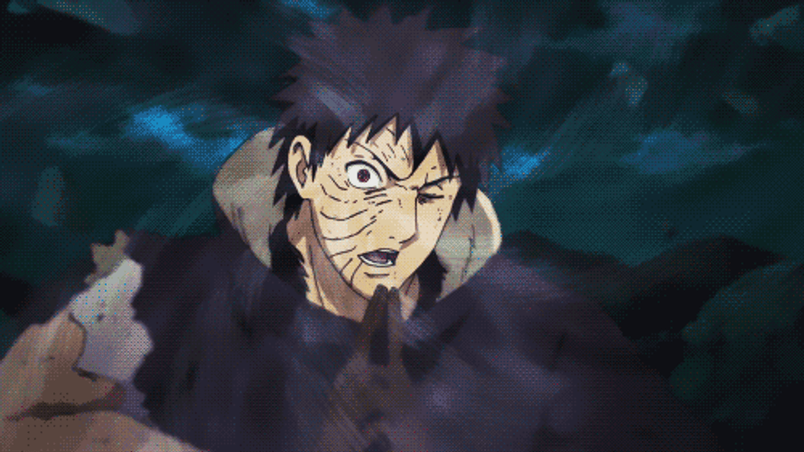 Obito Uchiha Blood Shot Eye GIF