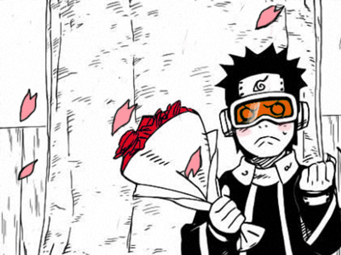 Obito Uchiha Blushing GIF