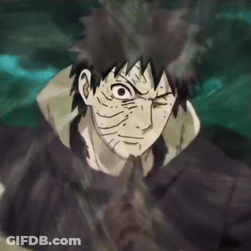 Obito Uchiha Face Mask Off GIF