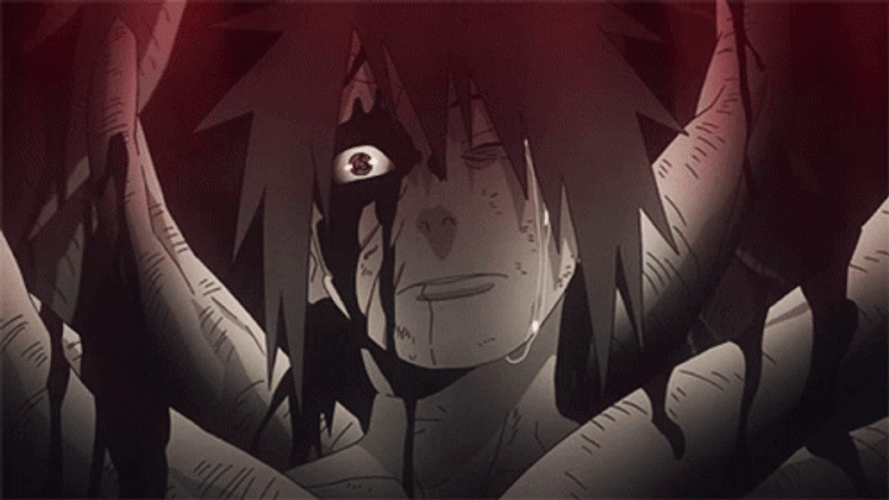 Obito Uchiha Flowing Tears GIF