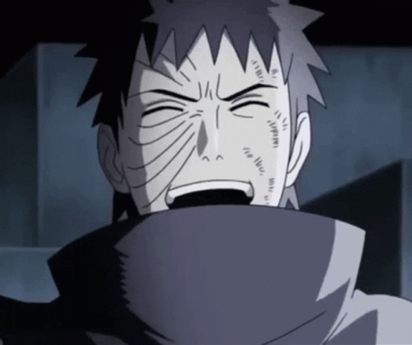 Obito Uchiha Happily Laughing GIF