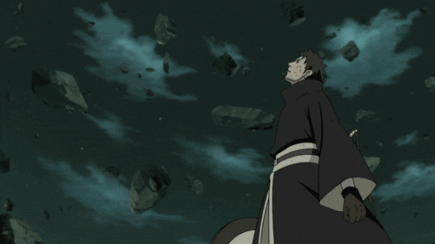 Obito Uchiha Looking Up GIF