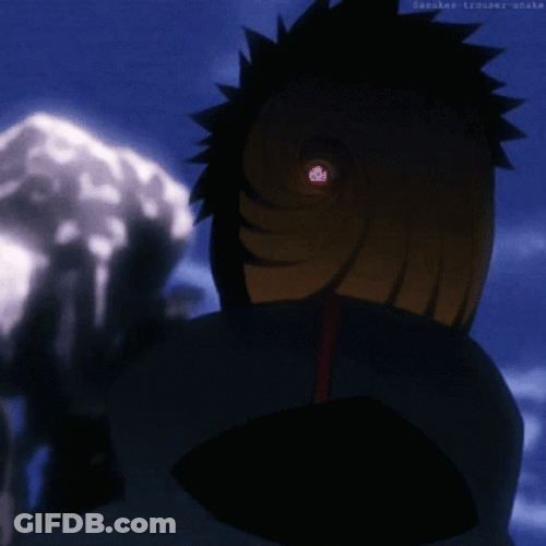 Obito Uchiha One Red Eye GIF