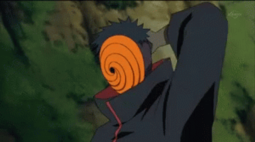 Obito Uchiha Scratching GIF