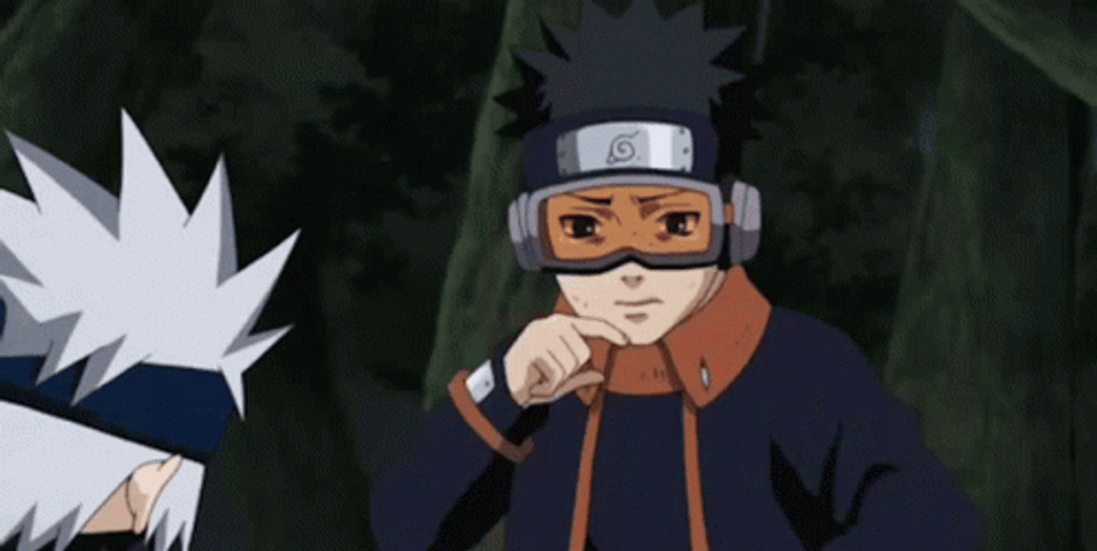 Obito Uchiha Wiping His Eyes GIF