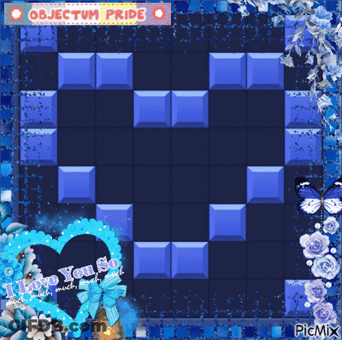 Objectum Pride Text In Frame GIF