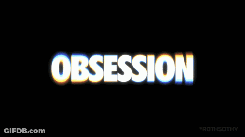 Obsession Word On Dark Background GIF
