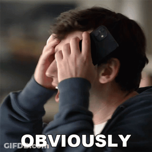 Obviously Guy's Aggravated Reaction GIF