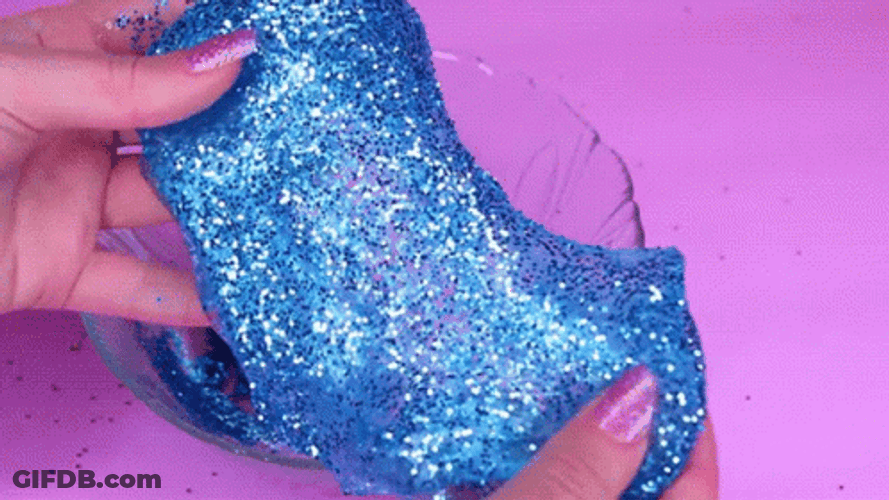 Ocean Like Glittery Slime GIF