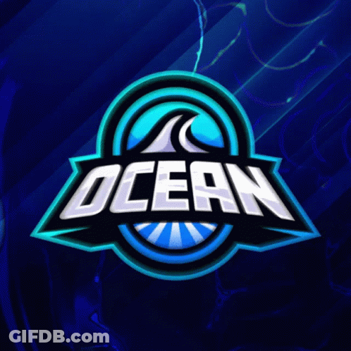 Ocean Logo With Wave GIF