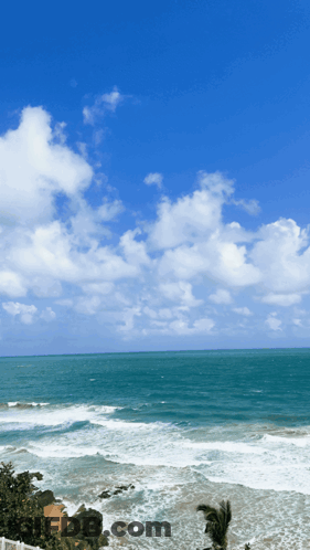 Ocean Waves Crashing On Shore GIF
