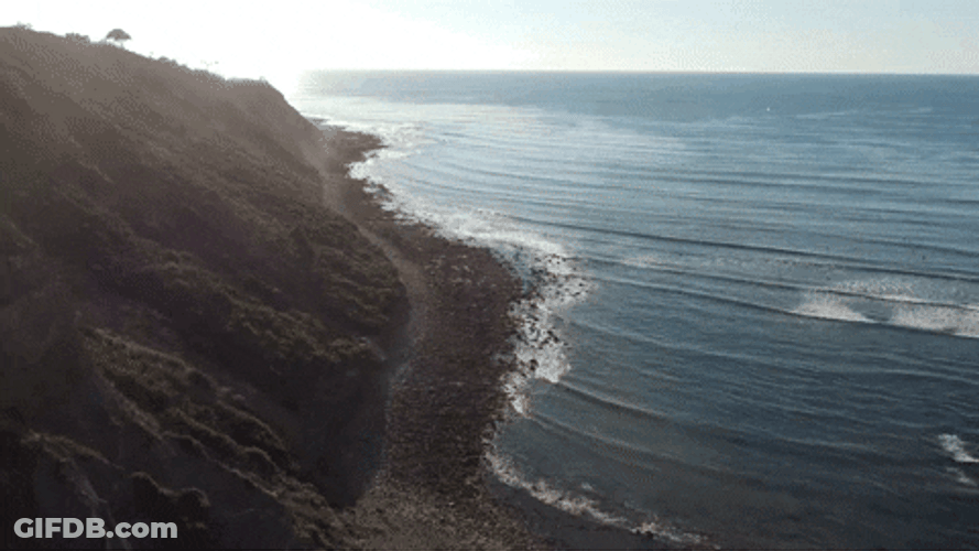 Ocean Waves Of Palos Verdes Sea GIF