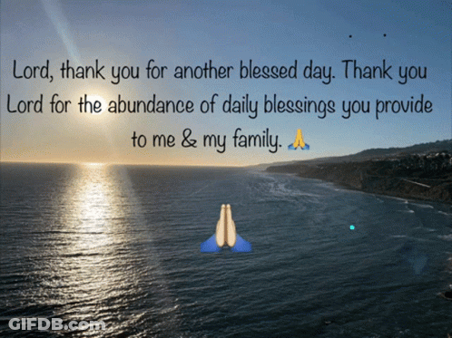Ocean With Prayer GIF