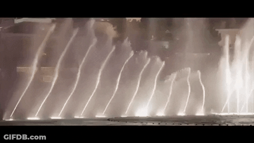 Oceans Fountain Las Vegas GIF