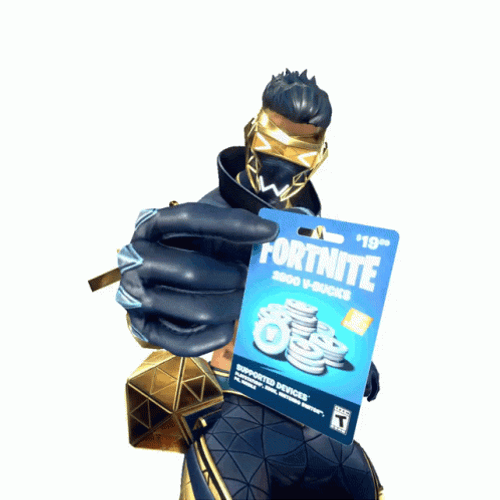 Octane Showing Off Fortnite Card GIF