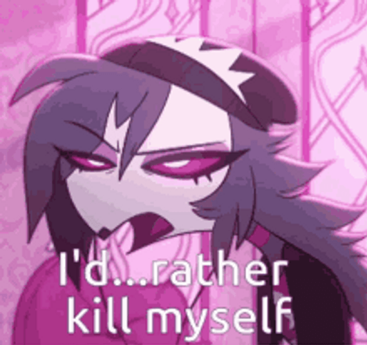 Octavia Helluva Boss I'd Rather Kill Myself GIF