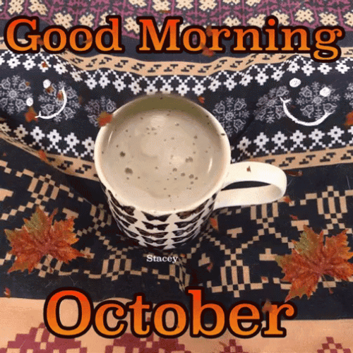 October Autumn Cozy Morning Coffee GIF
