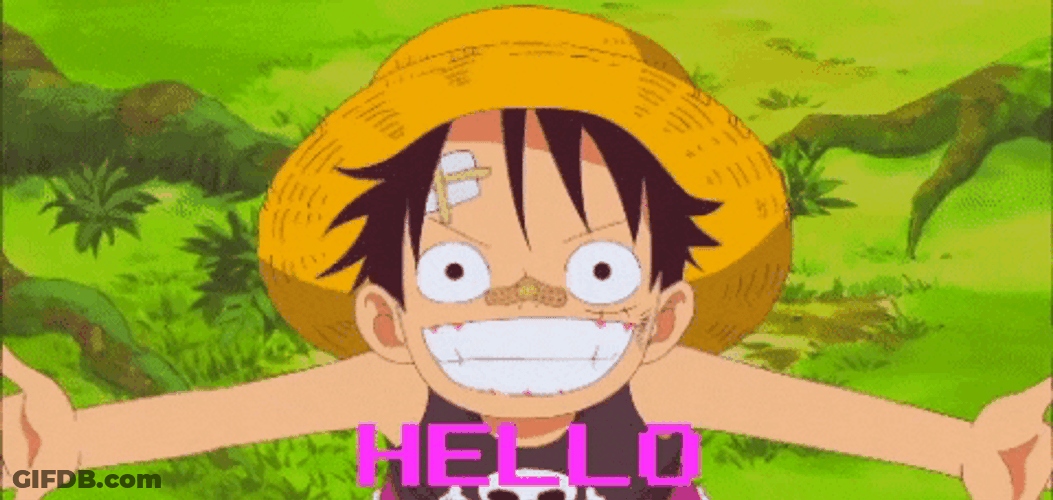 October Excited Monkey D Luffy One Piece GIF
