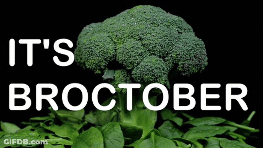 October Vibrant Broccoli Stem Broctober Meme GIF