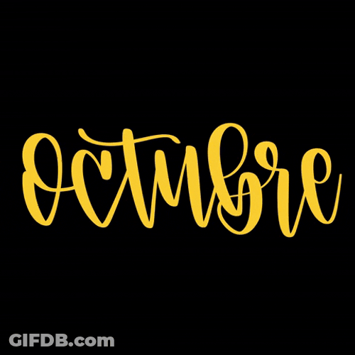 October Wavy Premium Vector Arts GIF