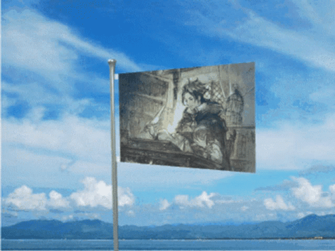 Octopath Traveler Cyrus Flag Moving GIF