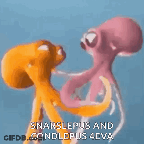 Octopus Drawing On Pink Background GIF