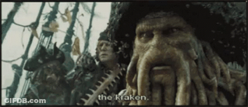 Octopus Tentacles Reaching Over Bridge GIF