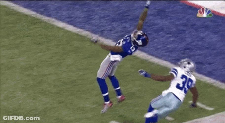 Odell Beckham Jr Failed To Catch Ball GIF