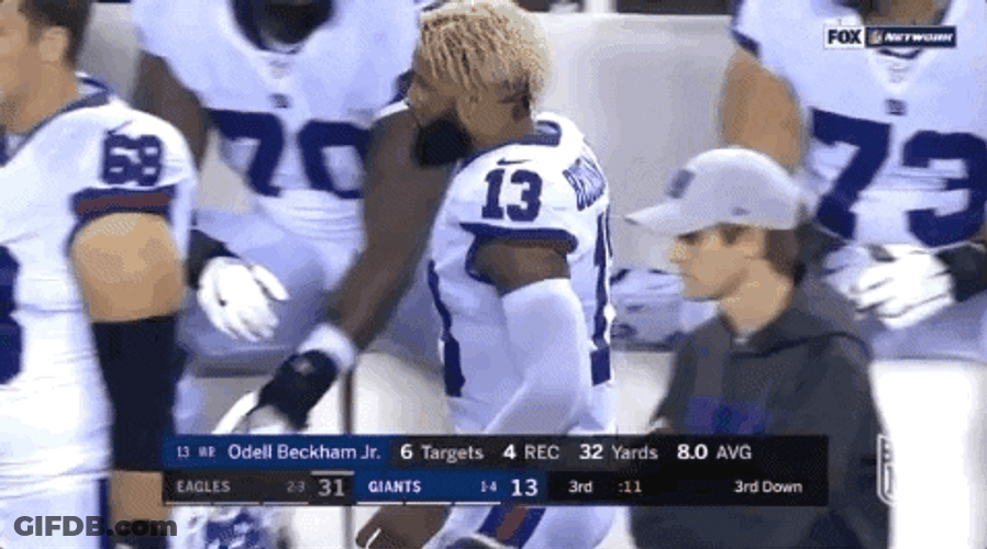 Odell Beckham Jr Scratched His Head GIF