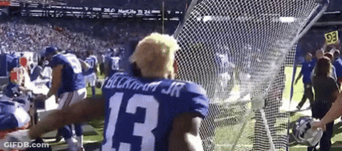 Odell Beckham Jr Slams The Net GIF