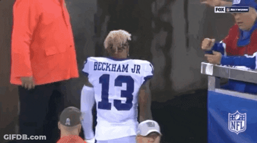 Odell Beckham Jr Walk Out From The Pitch GIF