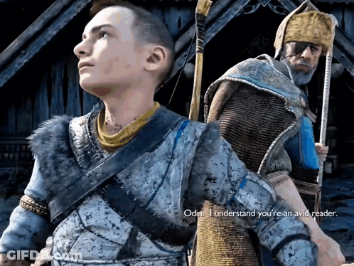 Odin Talking To Young Boy GIF