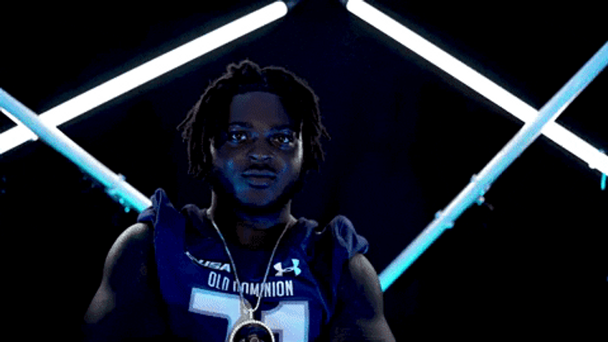 Odu Jon-Luke Peaker Running Back Muscle Flex GIF