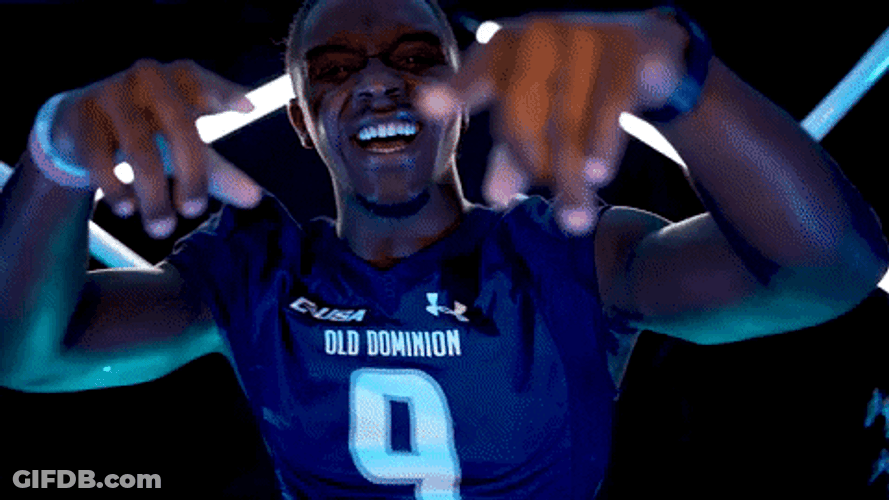 Odu Player 9 Trey Blount Wide Receive GIF