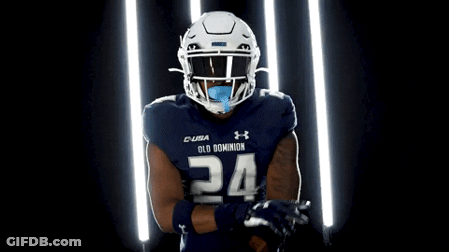 Odu Player Wears Helmet Joe Joe Headen GIF